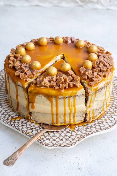 Caramel Cake from The Cake House Gujranwala